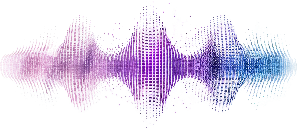 An illustration of a audio wave representing the dental ai receptionist